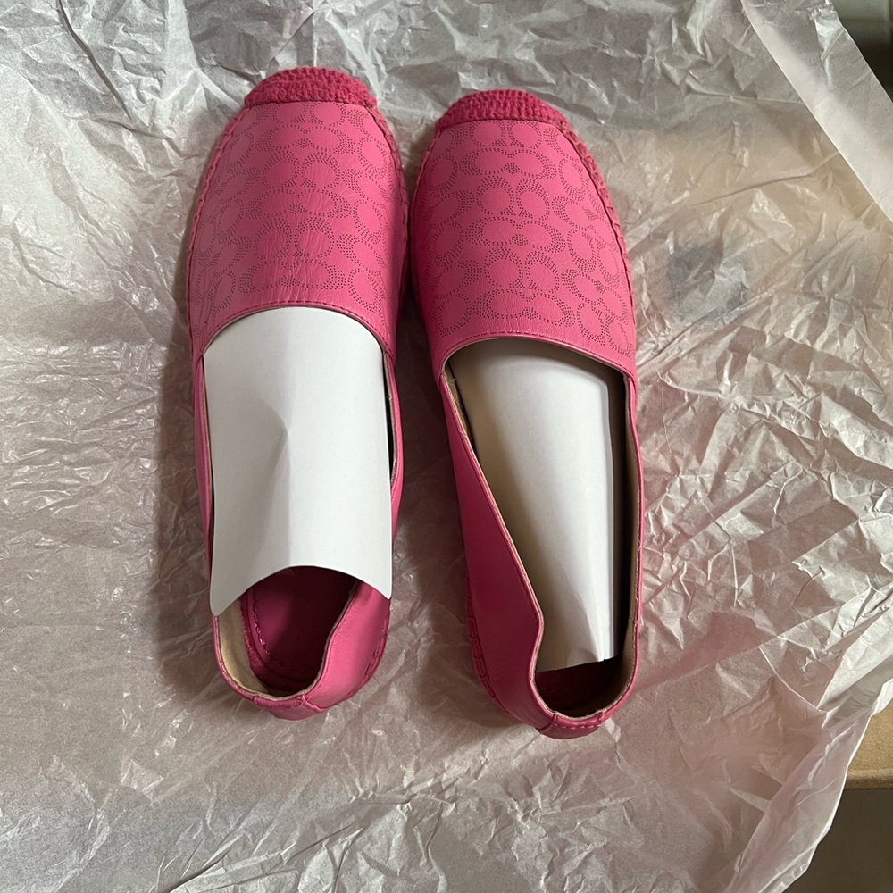 ❌ SOLD ❌** COACH Carley Perforated Leather Espadrilles